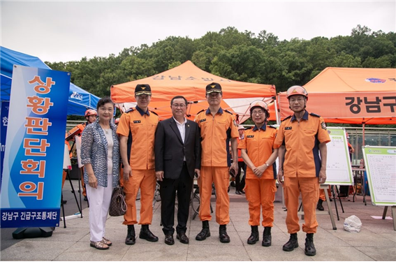 김평남 시의원, ‘2019년 재난대비 상시훈련’ 참석 사진