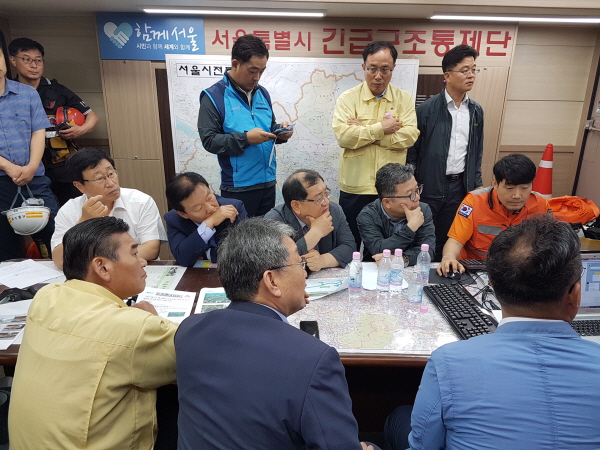 서울시의회 도시안전건설위원회, 신월빗물저류배수시설 작업자 침수사고 현장 긴급방문