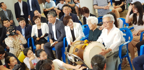 안혜영 부의장, 일본 위안부 피해 할머니 기림행사 참석