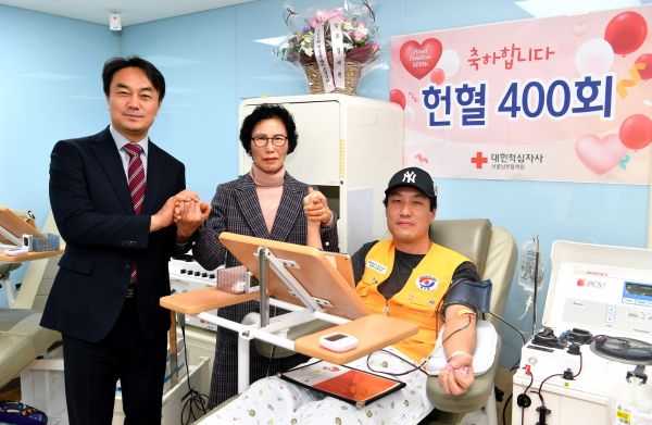 하남 적십자 양 보라매님 헌혈 400회 기록, 경기도 내 두 번째