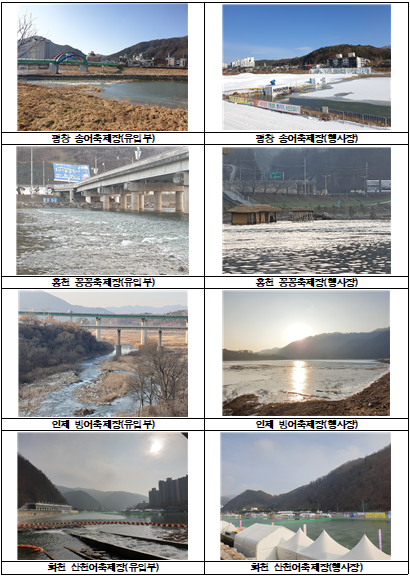 겨울축제장 조사지역 전경