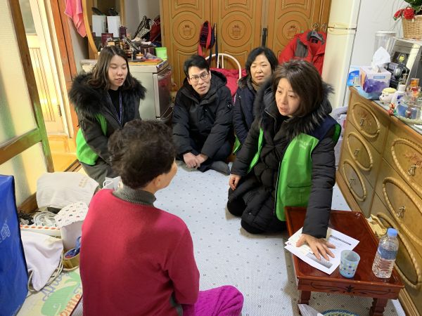 김포본동, 겨울철 취약계층 독거노인 가정방문