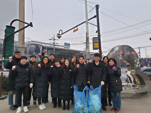 동두천시 송내동, 설맞이 환경정화활동 실시