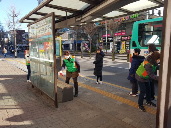 평택시 비전2동 자율방재단, 코로나 바이러스 방재활동 실시