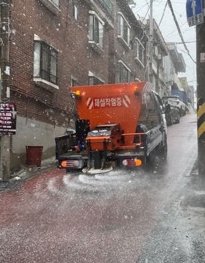 성남시, 남한산성로, 순암로 등 취약지역 비상 제설작업 실시