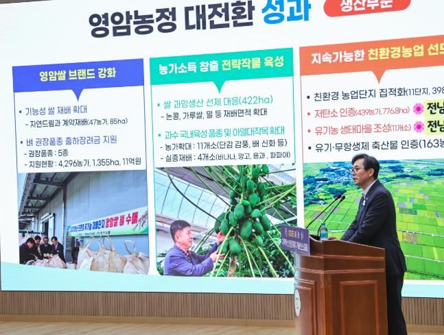 우승희 영암군수, 혁신 거버넌스 대회서 농정 대전환 프로젝트 성과 발표