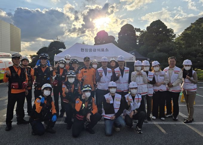 송탄보건소, 재난대비 훈련 ‘현장응급의료소’ 운영