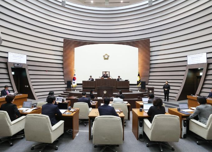 광주시의회, 제321회 제2차 정례회 개회… 내년 본예산 등 처리