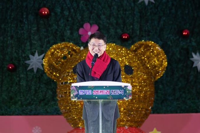 경기도, 경기융합타운 광장 밝히는 ‘도담트리’ 점등