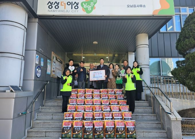 동안교회, 남양주시 오남읍 취약계층에 사랑의 쌀 전달