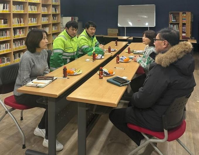 수원시 팔달구 인계동, '환경관리원‧생활폐기물 수집‧운반 대행업체' 간담회 개최