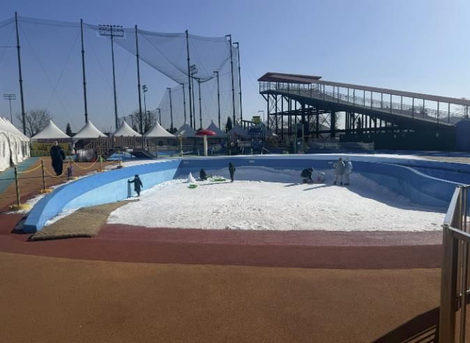 월곶에코피아 썰매장 전경