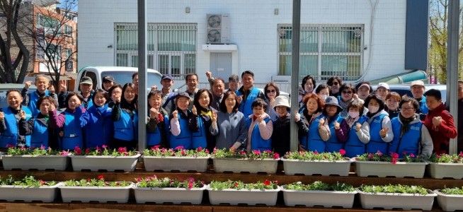 고양시 대화동, 2026년 봄맞이 초화 식재 행사 개최